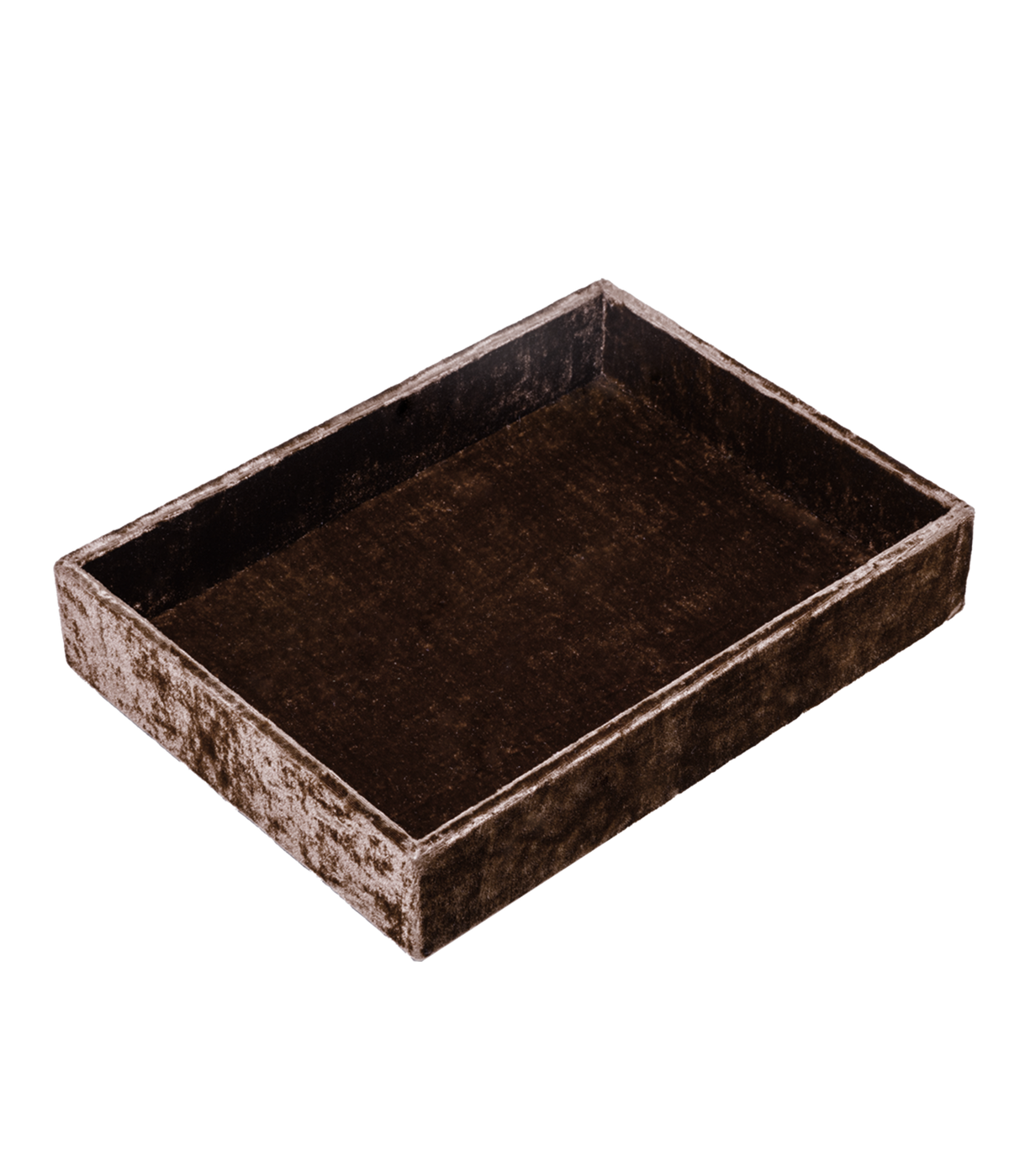 Stackable Silk Velvet Jewelry Tray in Espresso - Loren Hope