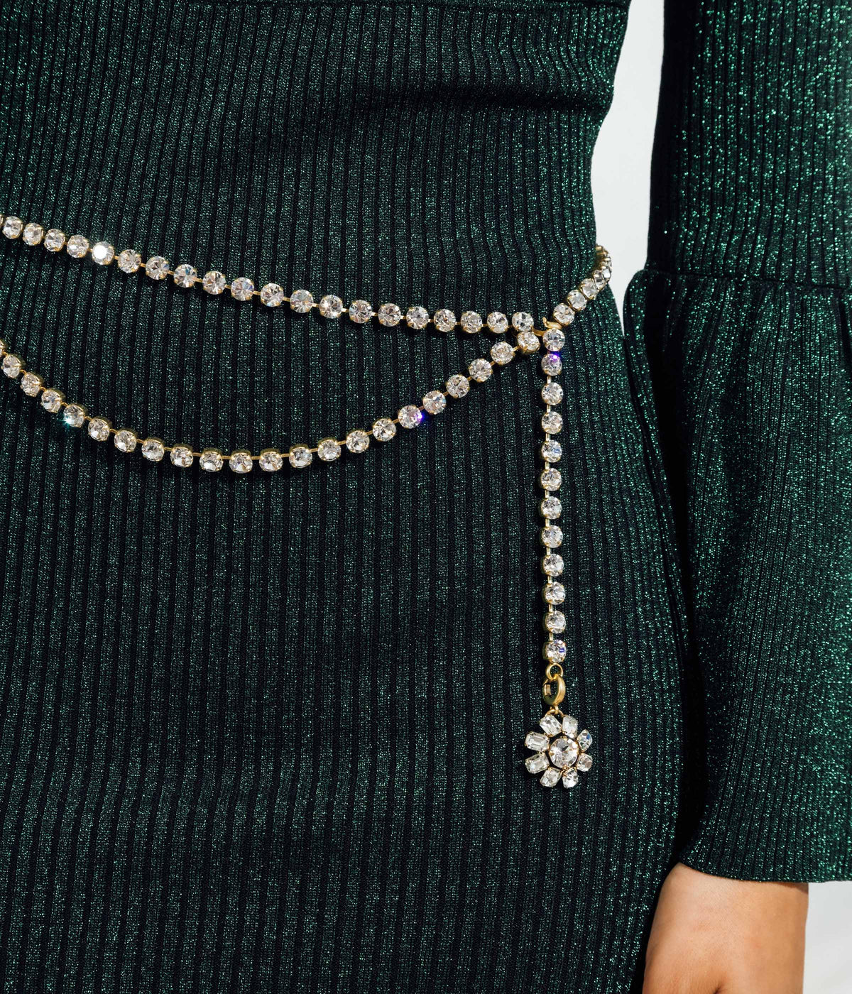 Arista Belt in Crystal - Loren Hope